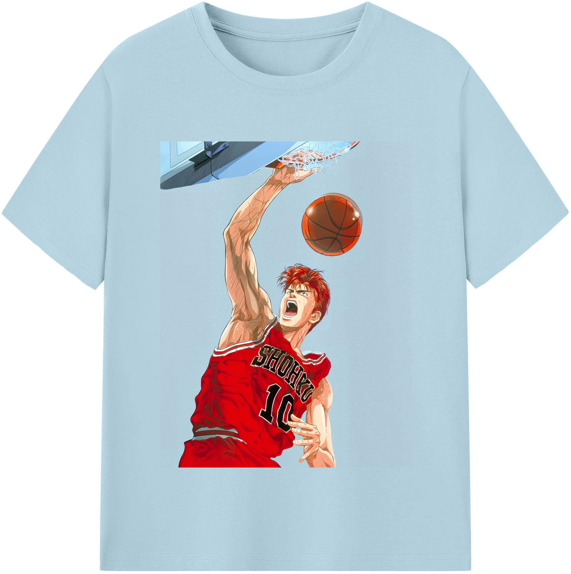 （画像用） SLAM DUNK／スラムダンク 綿100％半袖Tシャツ（フロントプリント）